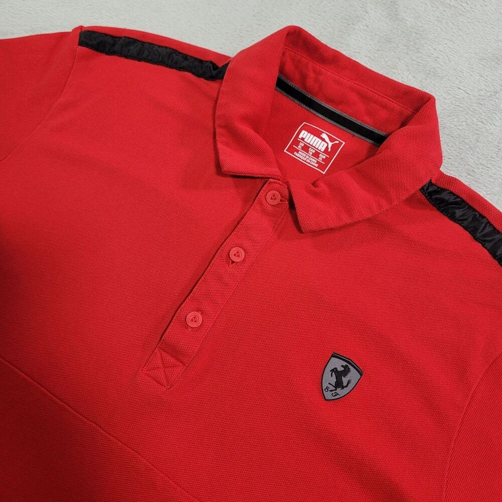 Ferrari Shirt Mens XL Red Racing Formula 1 Puma Polo Scuderia F1 Team Motorsport